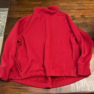 Athleta Cozy Karma Twist Neck Sweatshirt Size 1X Clover Berry